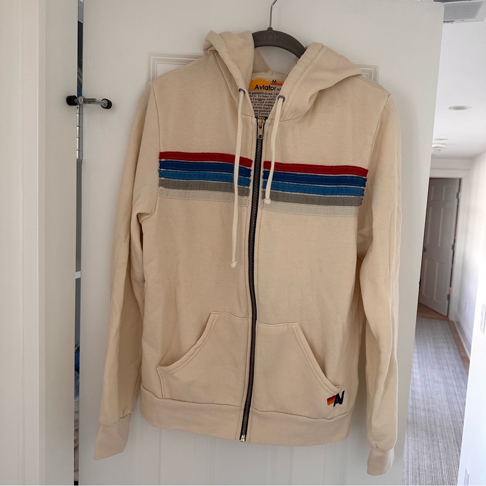 Aviator Nation Striped Sweatshirt size M